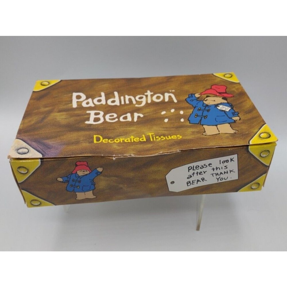 Paddington Bear Tissues in Box NOS Rare Unusual Collectible Ephemera 1996 U. K.